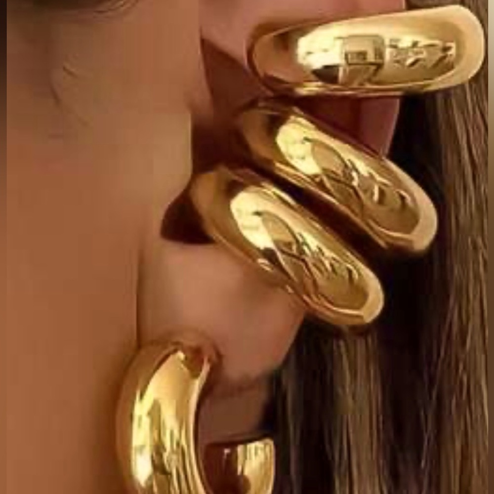 BOHO GLAM 4 pc CHUNKY EARRING SET